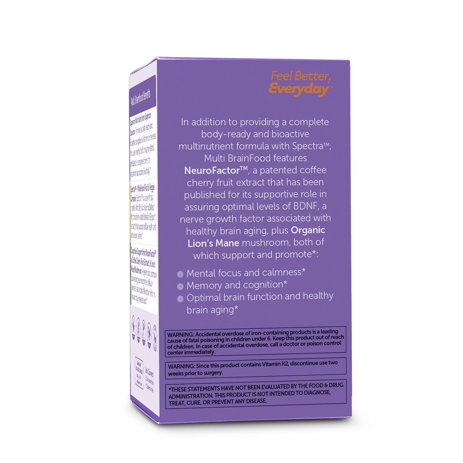 Multi Vitamin Brainfood - 60 Capsules (30 Servings)  | GNC